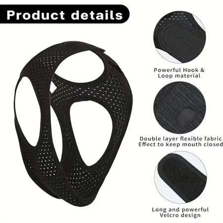 Anti-Snoring Device - Adjustable Chin Strap - Next day Delivery SelfiMed UK