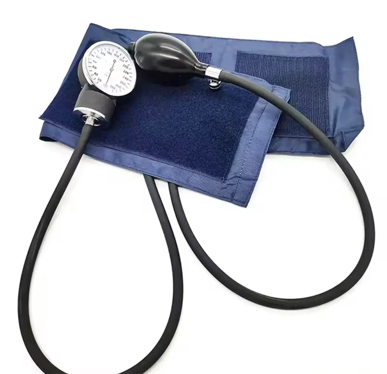 Professional Aneroid Sphygmomanometer with Carrying Case – Adult Sized Cuff(5.3"-20.8") – Bp Monitor Set with Stethoscope (Black) SelfiMed UK