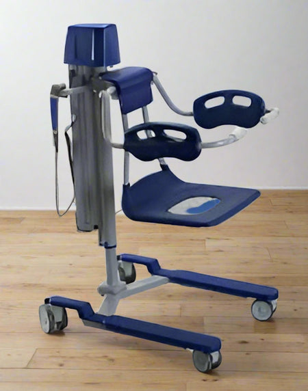 Arjo Calypso Bath Chair Hoist with height-adjustable seat and ergonomic design