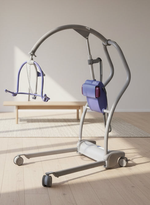 Arjo Maxi Twin Compact Patient Hoist with Controller and Battery SelfiMed UK