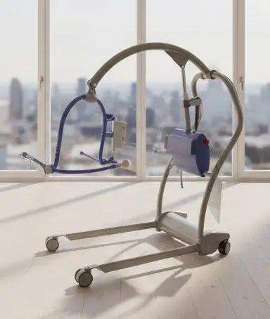 Arjo Maxi Twin Compact Patient Hoist with Controller and Battery SelfiMed UK