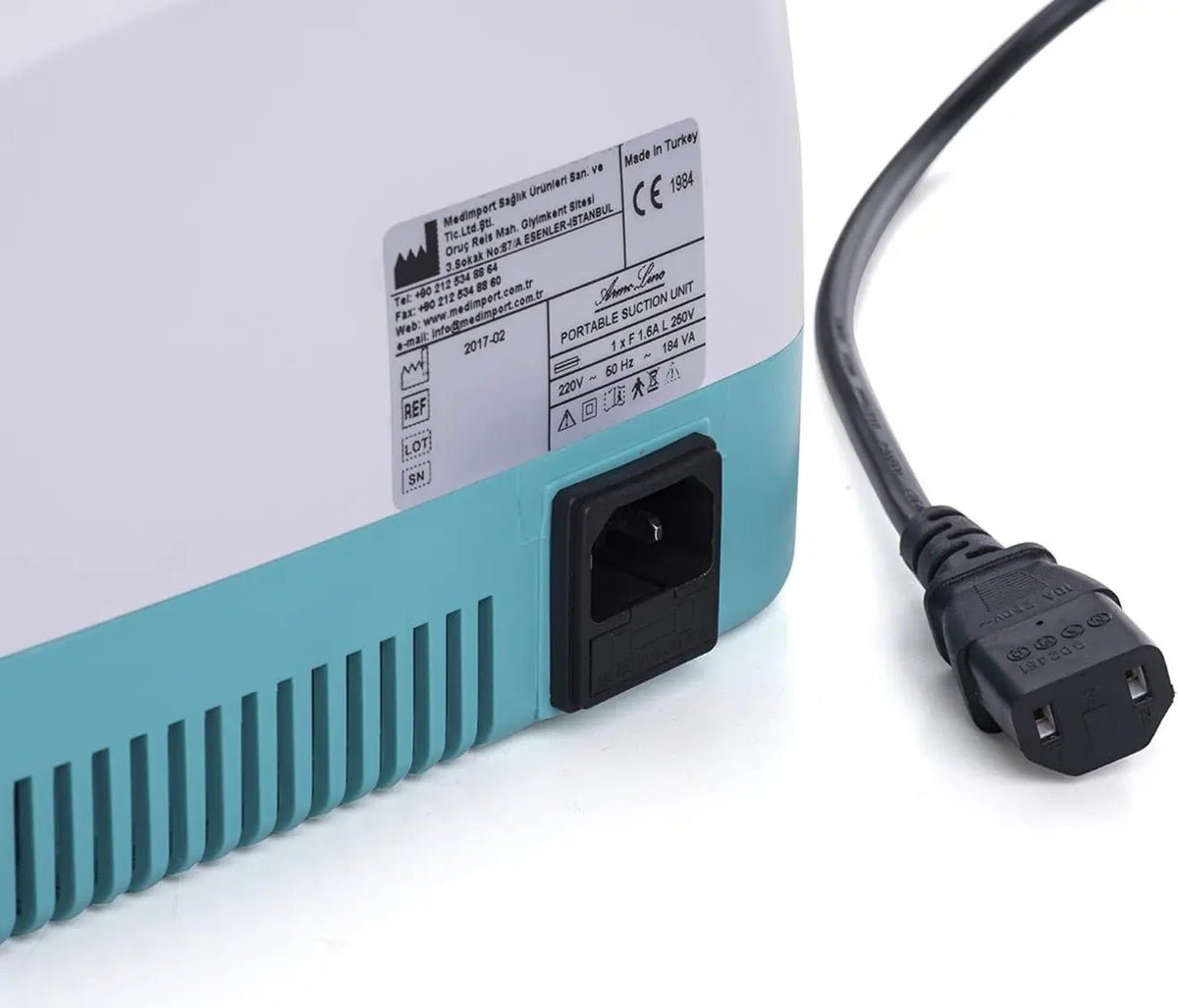 ArmoLine Portable Suction Unit Machine 15L/min Medical Aspirator Homecare Tabletop Phlegm Mucus SelfiMed UK