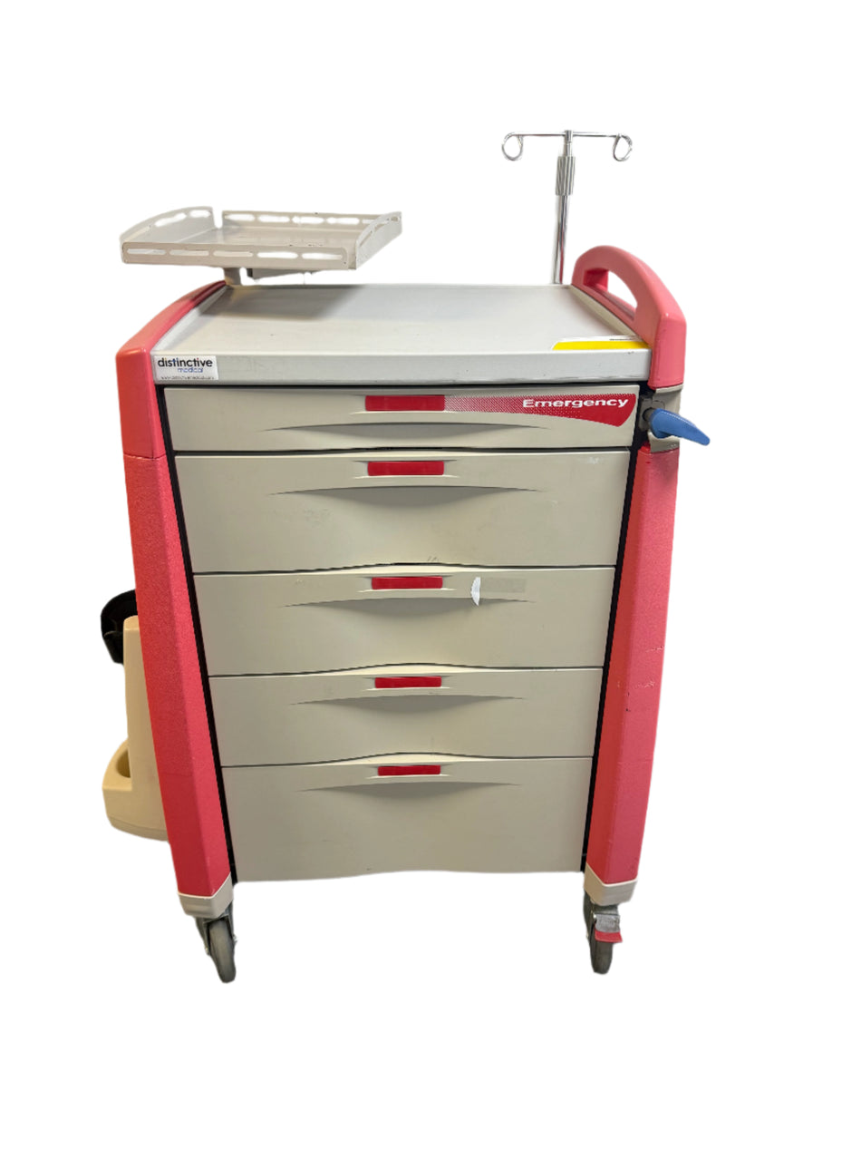 Artromick Avalo Emergency Crash Trolley fully assembled with drawers
