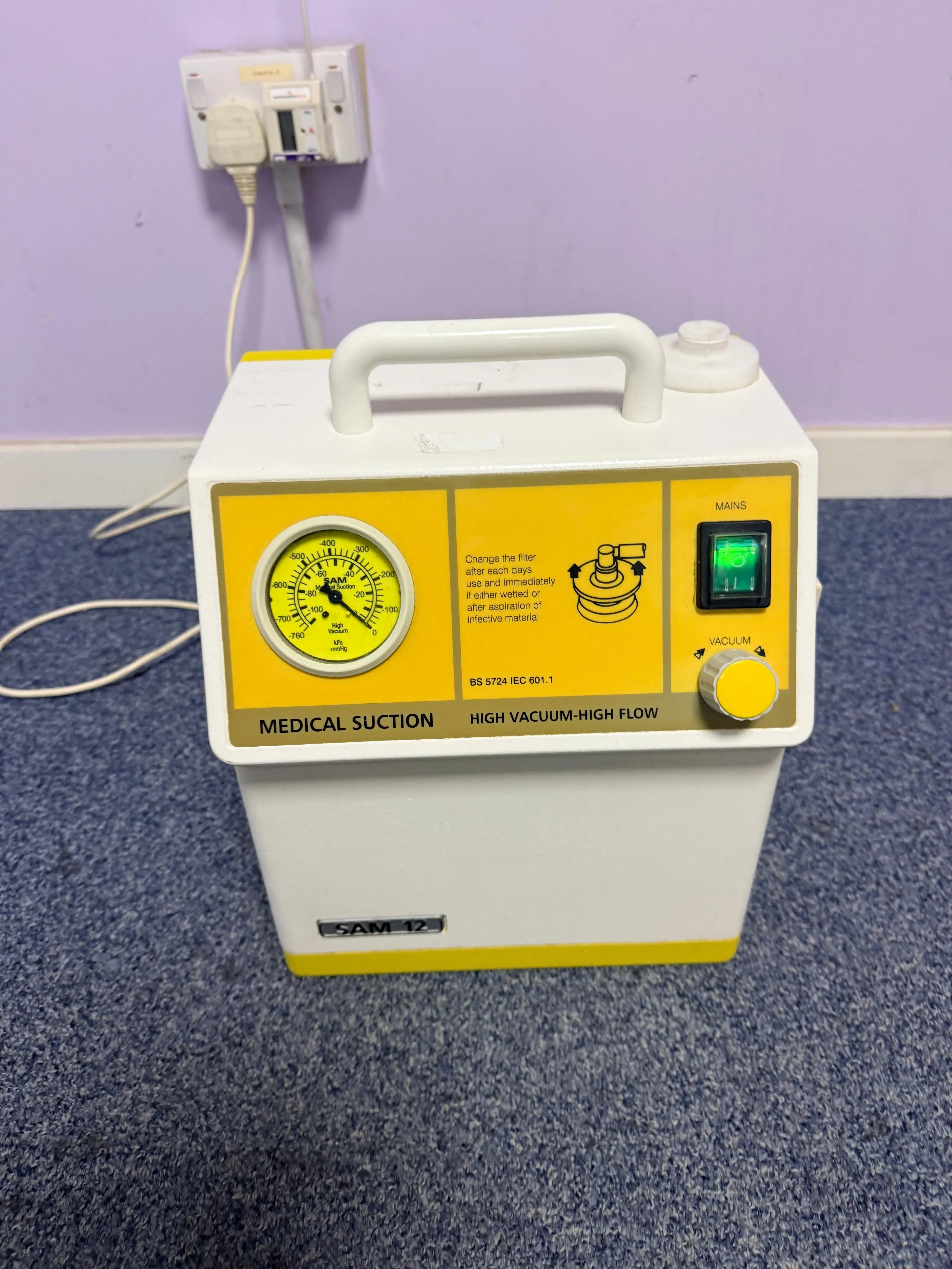 MGE SAM 12 Medical Suction Unit High Vacuum-High Flow SelfiMed UK