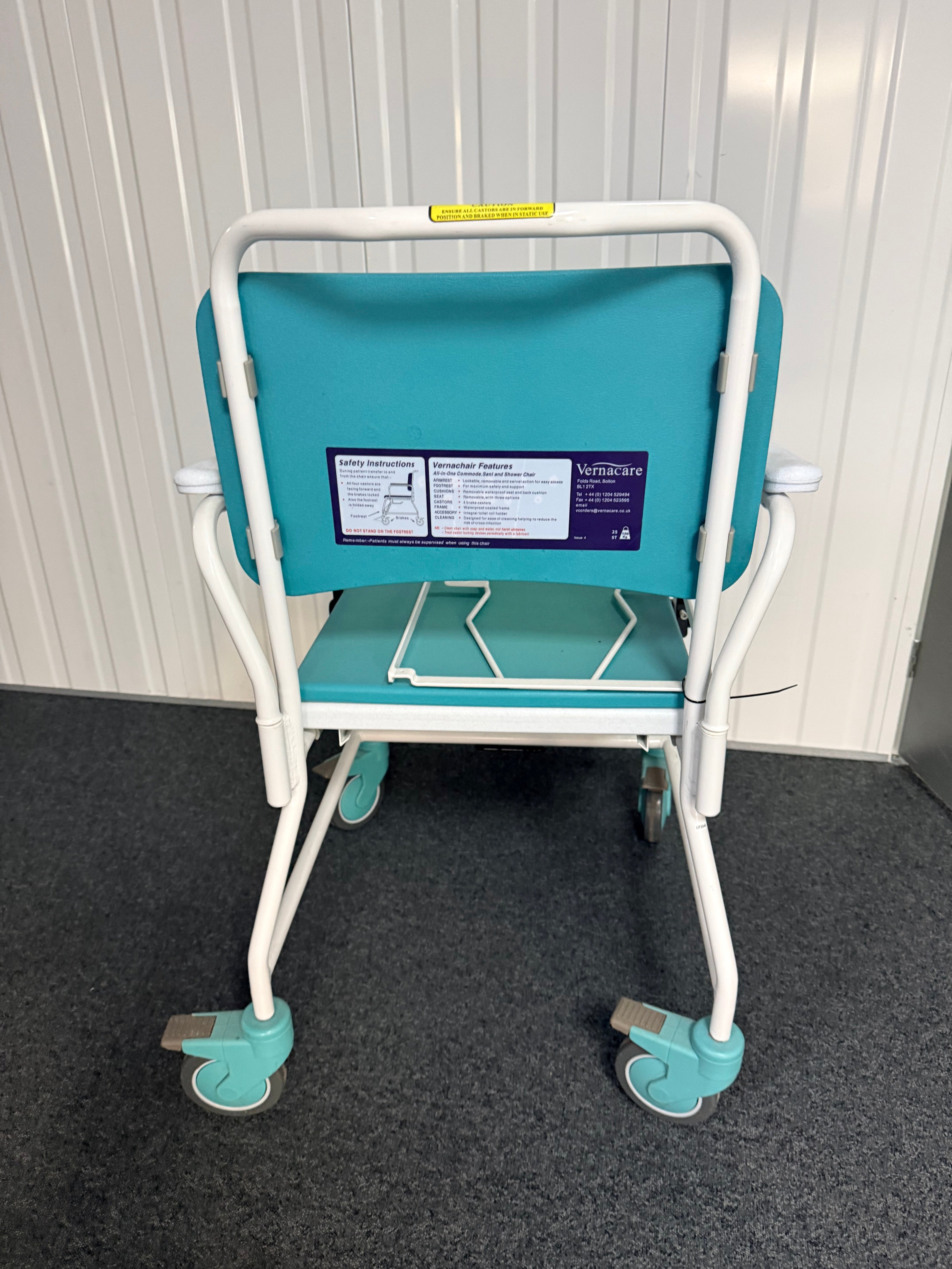 Vernachair All-in-One Commode, Sani and Shower Chair SelfiMed UK