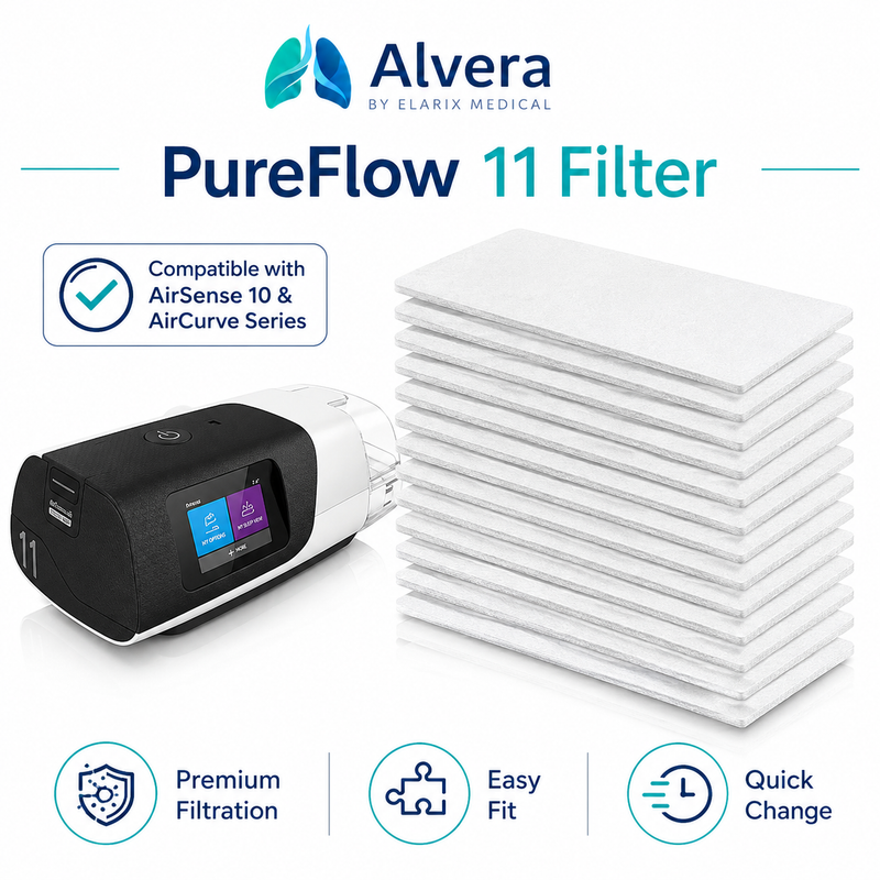 ALVERA PureFlow 11 Filter Compatible with AirSense 11 Devices