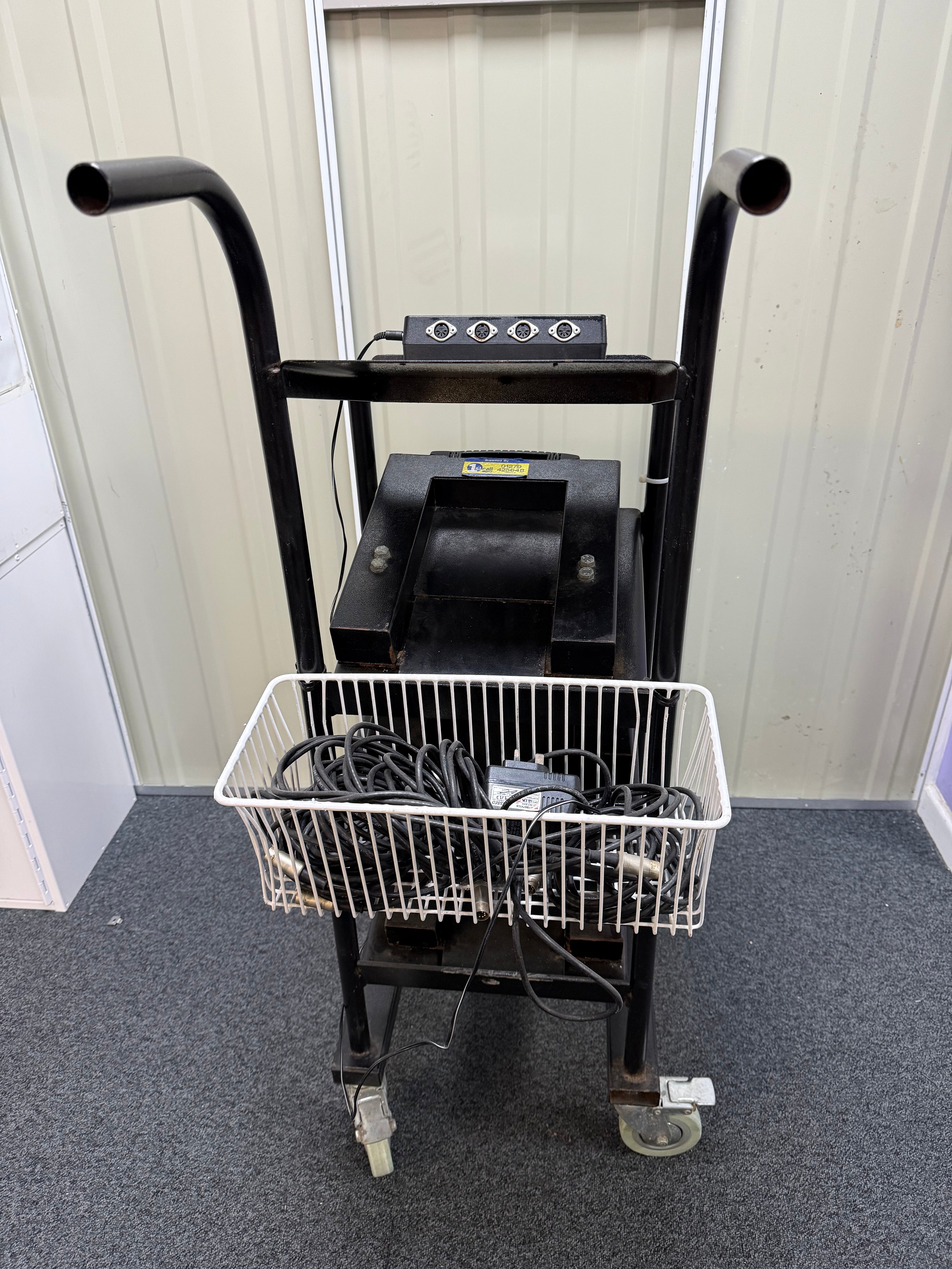 Back view Abbey bed scale in clinical environment