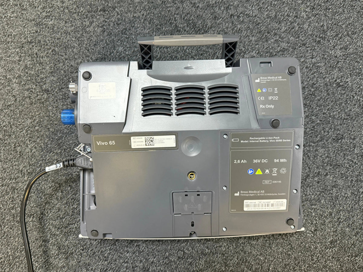 Breas Vivo 65 Ventilator in a Bag with New Breathing Circuit SelfiMed UK