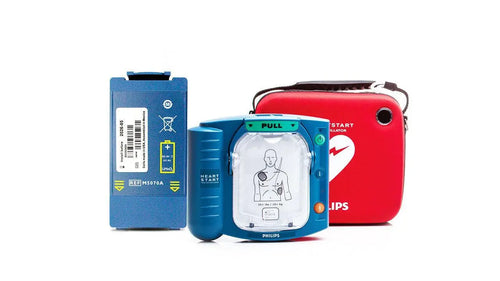 Philips HS1 AED Defibrillator with New Battery & Pads - Like New in Box SelfiMed UK