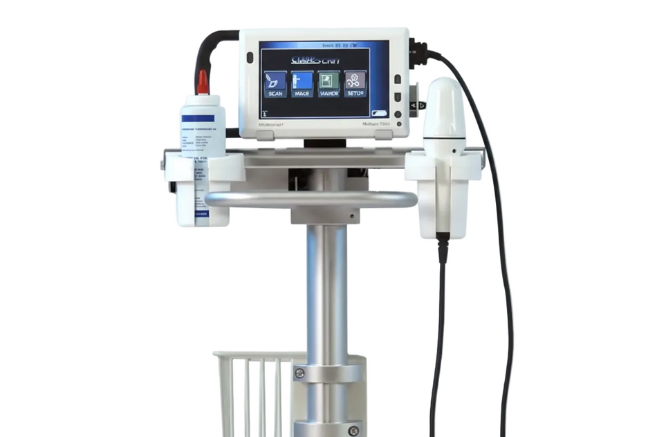 CubeScan BioCon 700 Bladder Scanner on Stand with Power Supply and Stand