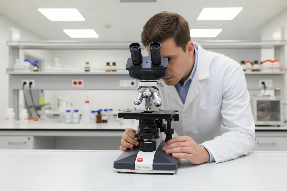 Biomed Leitz Type 020-507.010 Microscope with Accessories - SelfiMed UK