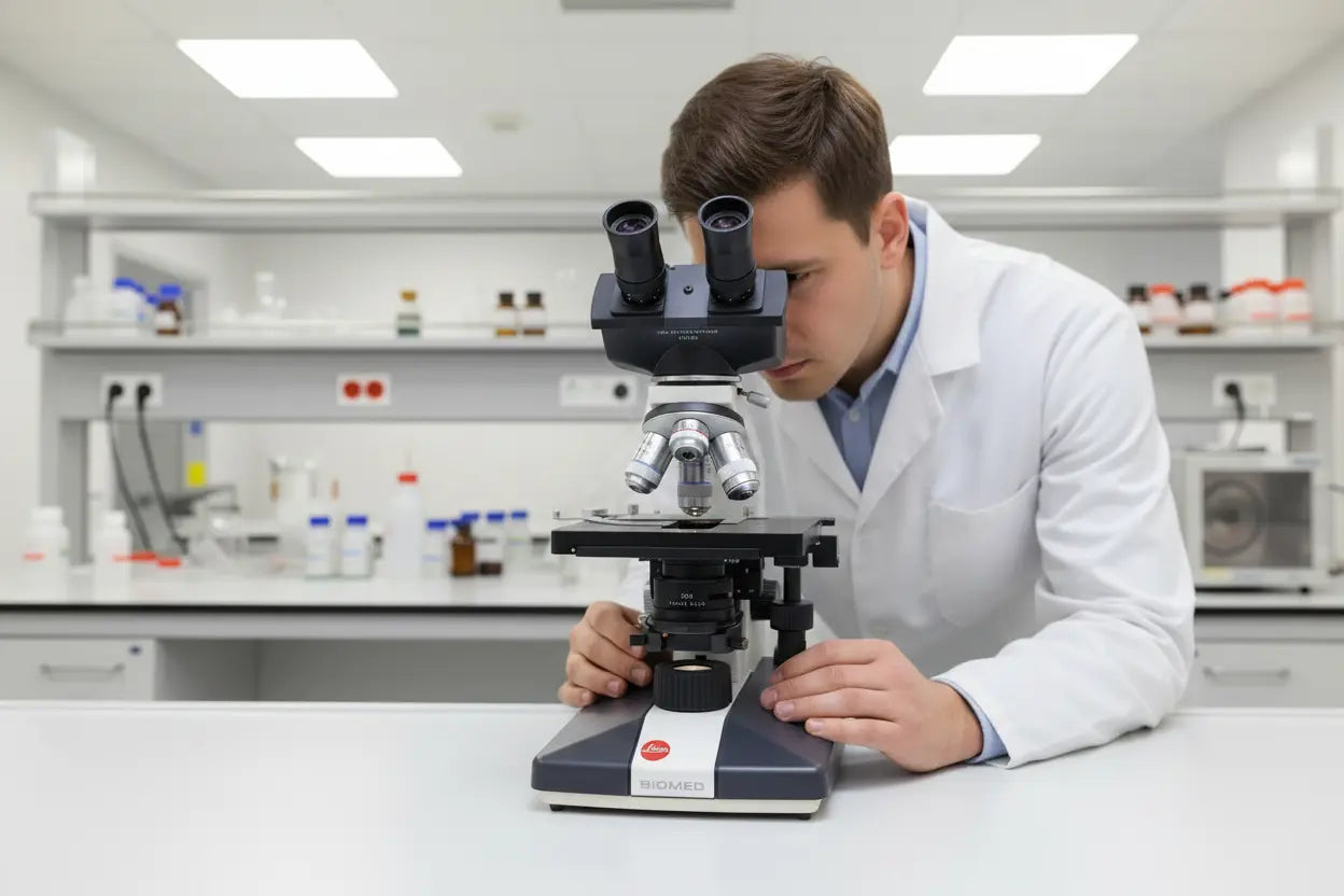 Biomed Leitz Type 020-507.010 Microscope with Accessories - SelfiMed UK