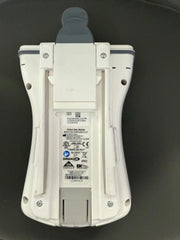 Bottom view of GE patient data module with integrated SpO₂ and ECG inputs