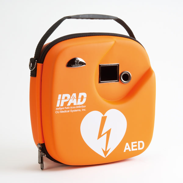 Bright orange carry case for iPAD SP1 defibrillator