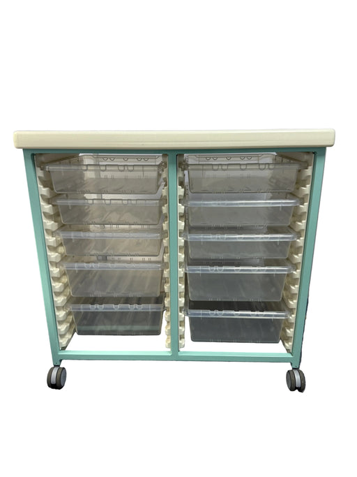 Bristol Maid double column 10-tray trolley front view