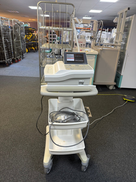 Cardiac Science Burdick 8500 ECG Recorder on Trolley Cardiac Science