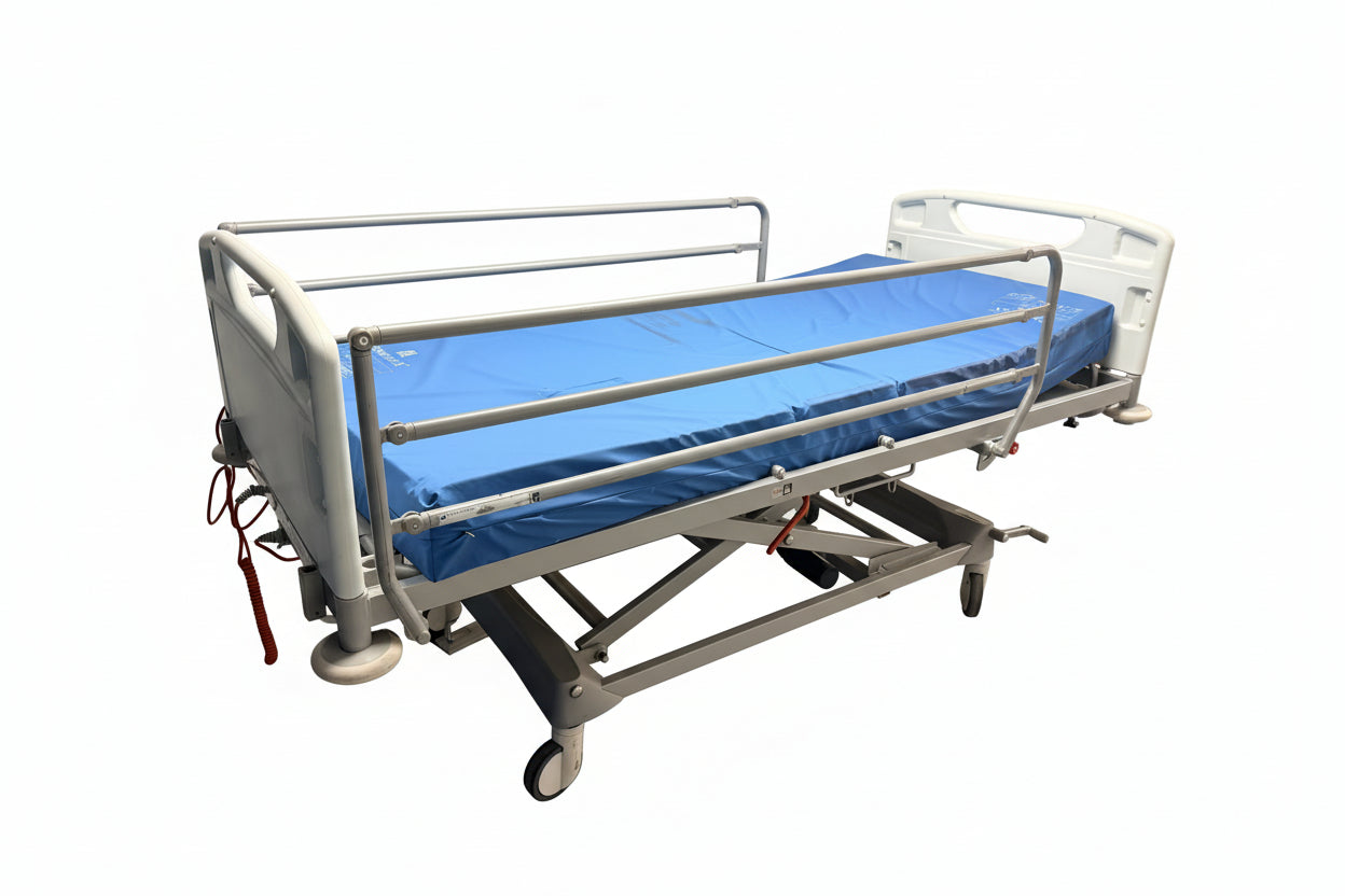 Arjo Huntleigh Enterprise 3000 Electric Hospital Bed with Hospital Bed Mattress SelfiMed UK