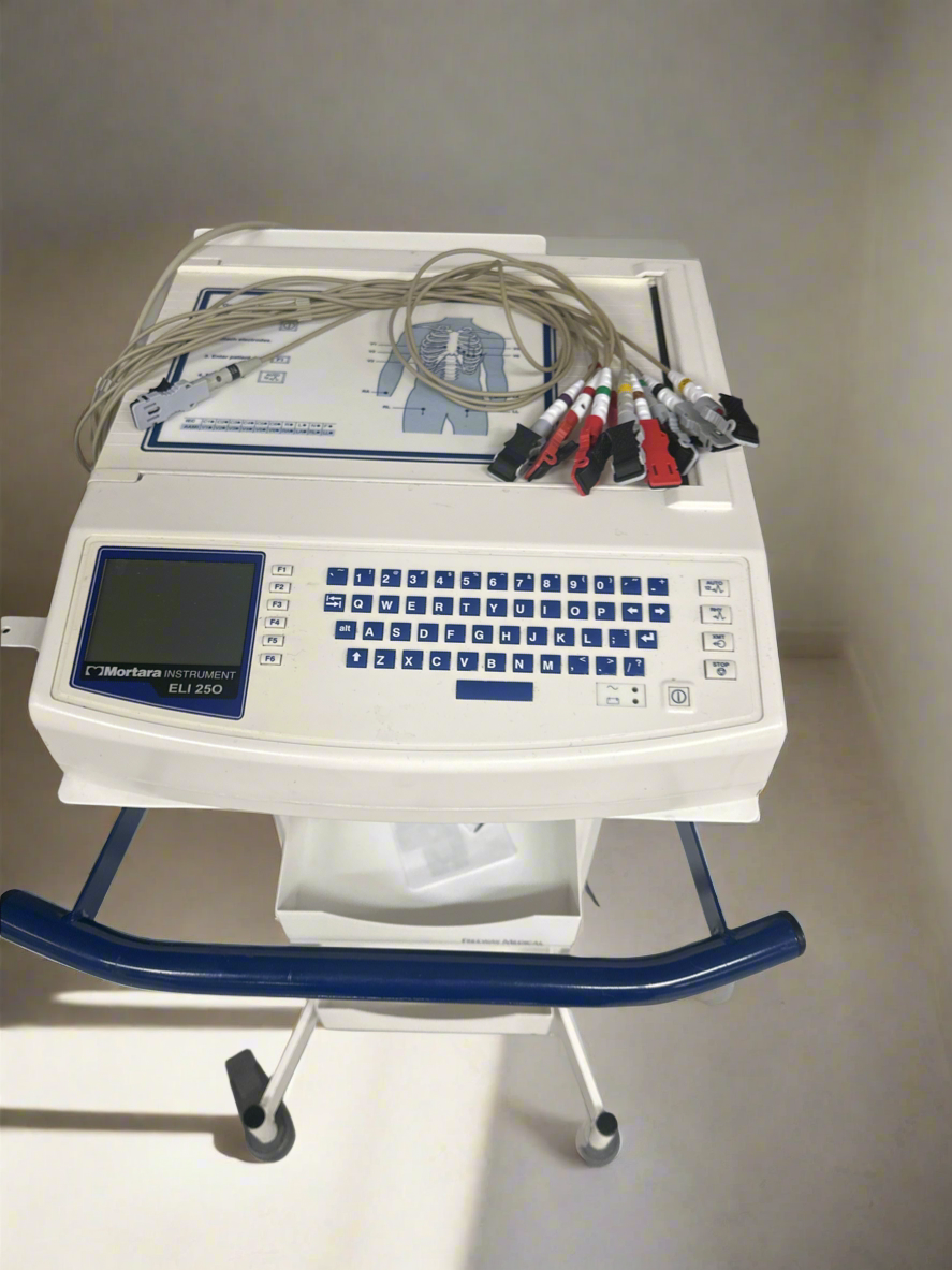 Mortara Instrument ELI 250 ECG Recorder with ECG Leads