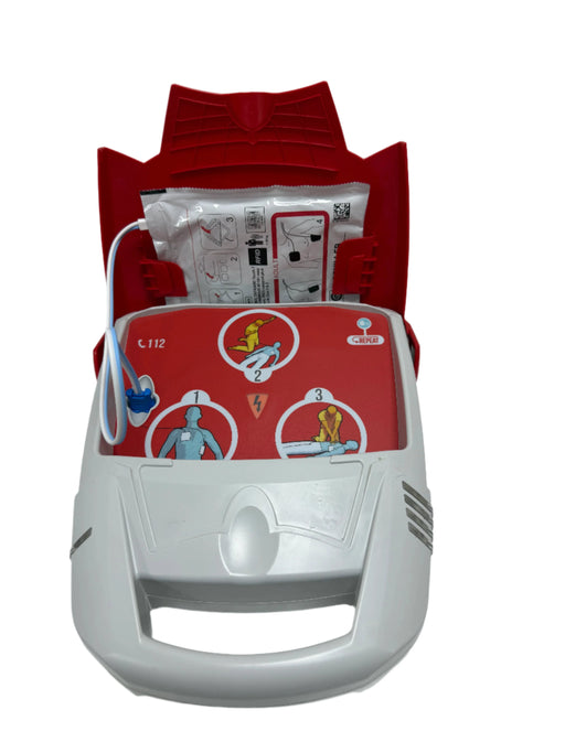 Schiller FRED PA-1 AED with new carry case and electrode pads