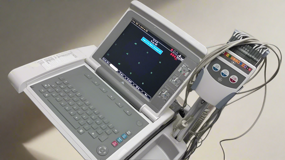 GE MAC 5000 ECG machine 12SL with ECG leads