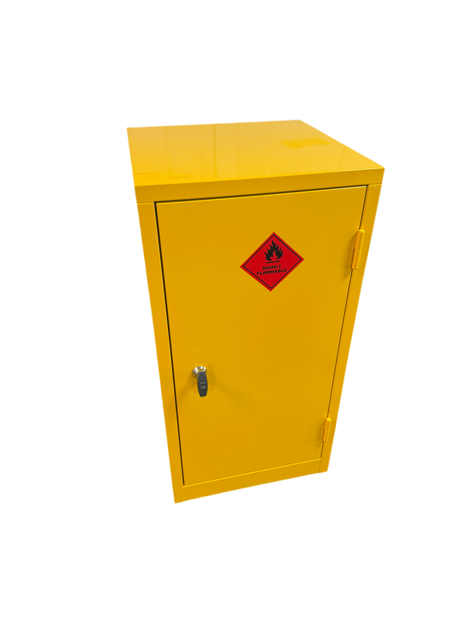 RS Pro Yellow Steel Lockable 1 Door Hazardous Substance Cabinet, 915mm x 459mm x 459mm