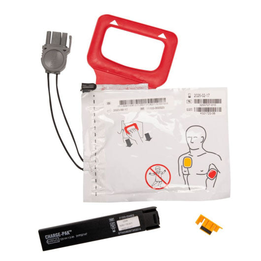 CHARGE-PAK stick with Quickpak adult pads for Lifepak CR Plus