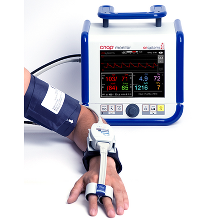CNAP Monitor 500 with touchscreen and finger cuffs