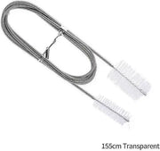 CPAP tube cleaning brush for standard and slim hoses