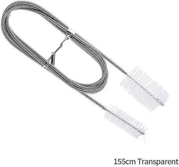 CPAP tube cleaning brush for standard and slim hoses