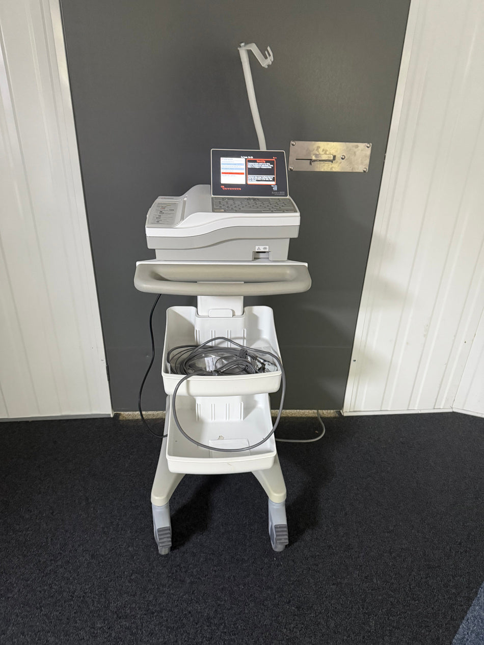 Cardiac Science Burdick 8500 ECG Recorder on Trolley Cardiac Science