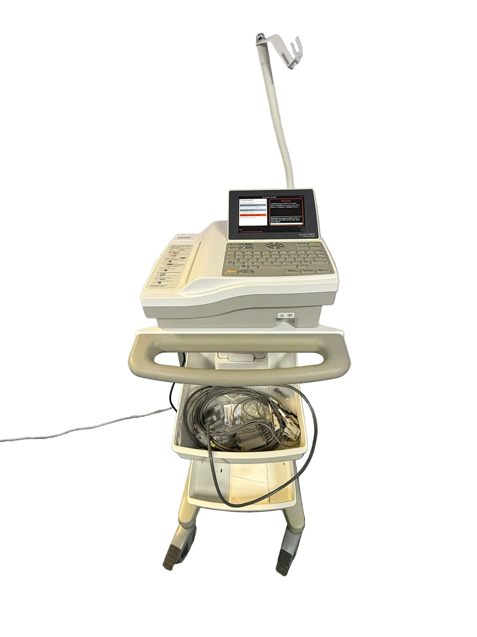 Cardiac Science Burdick 8500 ECG Recorder on Trolley Cardiac Science