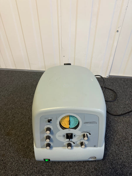 Close-up of CA-3200 colour screen with therapy settings visible
