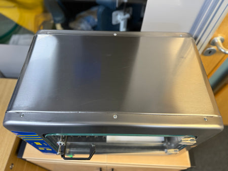 Close-up of CBM Dry Incubator control panel with temperature settings