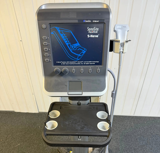 Close-up of Sonosite S-Nerve ultrasound control panel