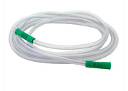 Coiled sterile disposable patient suction tubing with 6mm inner diameter and 2m length