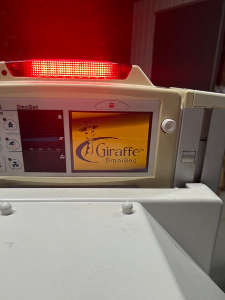 Control panel and canopy of GE OmniBed neonatal incubator