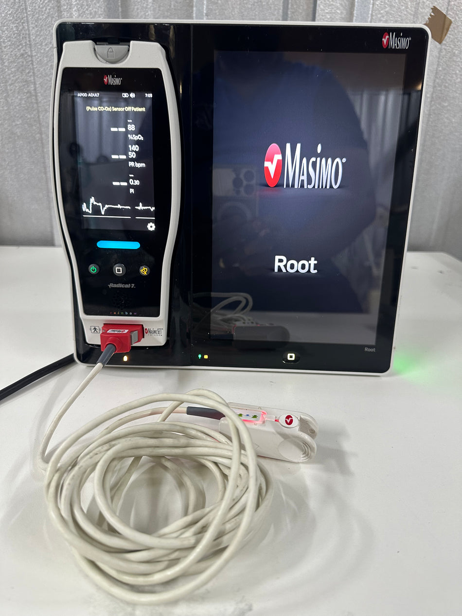 Masimo Set Radical 7 Patient Monitor with Root & Leads SpO2