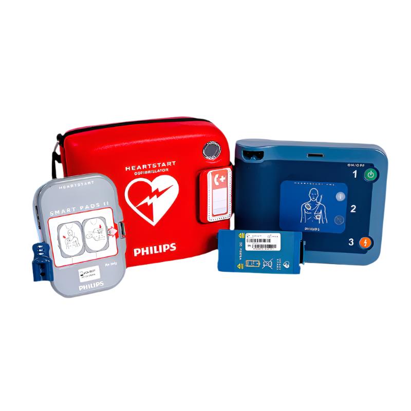 Philips Heartstart FRx Defibrillator with Smart Pads II, Battery & Case (New)