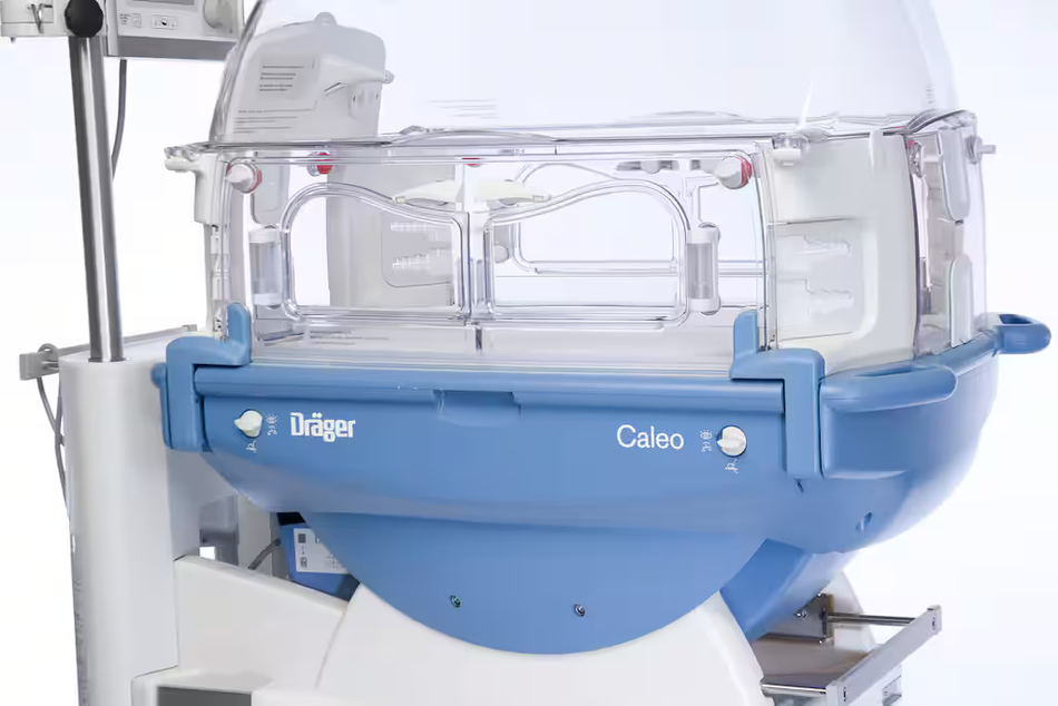 Draeger Caleo Infant Incubator Version 2.11 with Mattress