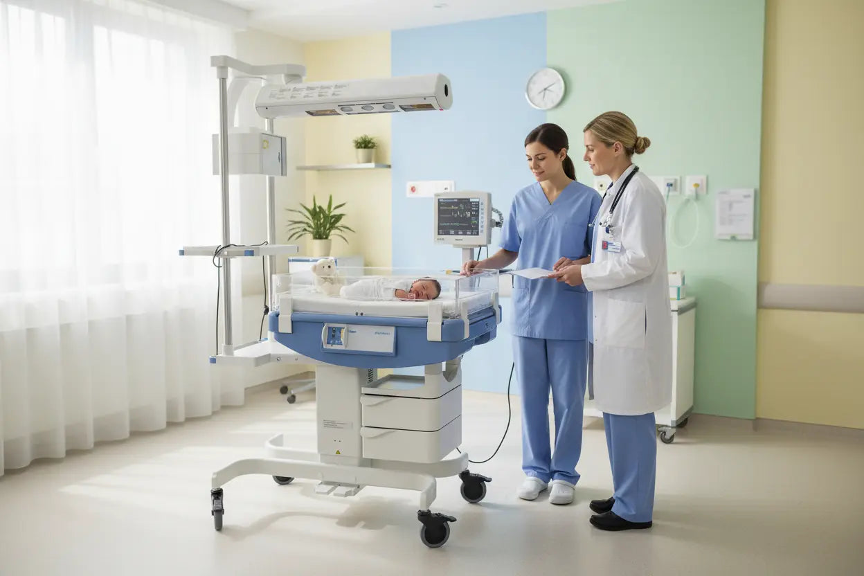 Draeger Babytherm 8000 Infant Resuscitaire  with Mattress SelfiMed UK