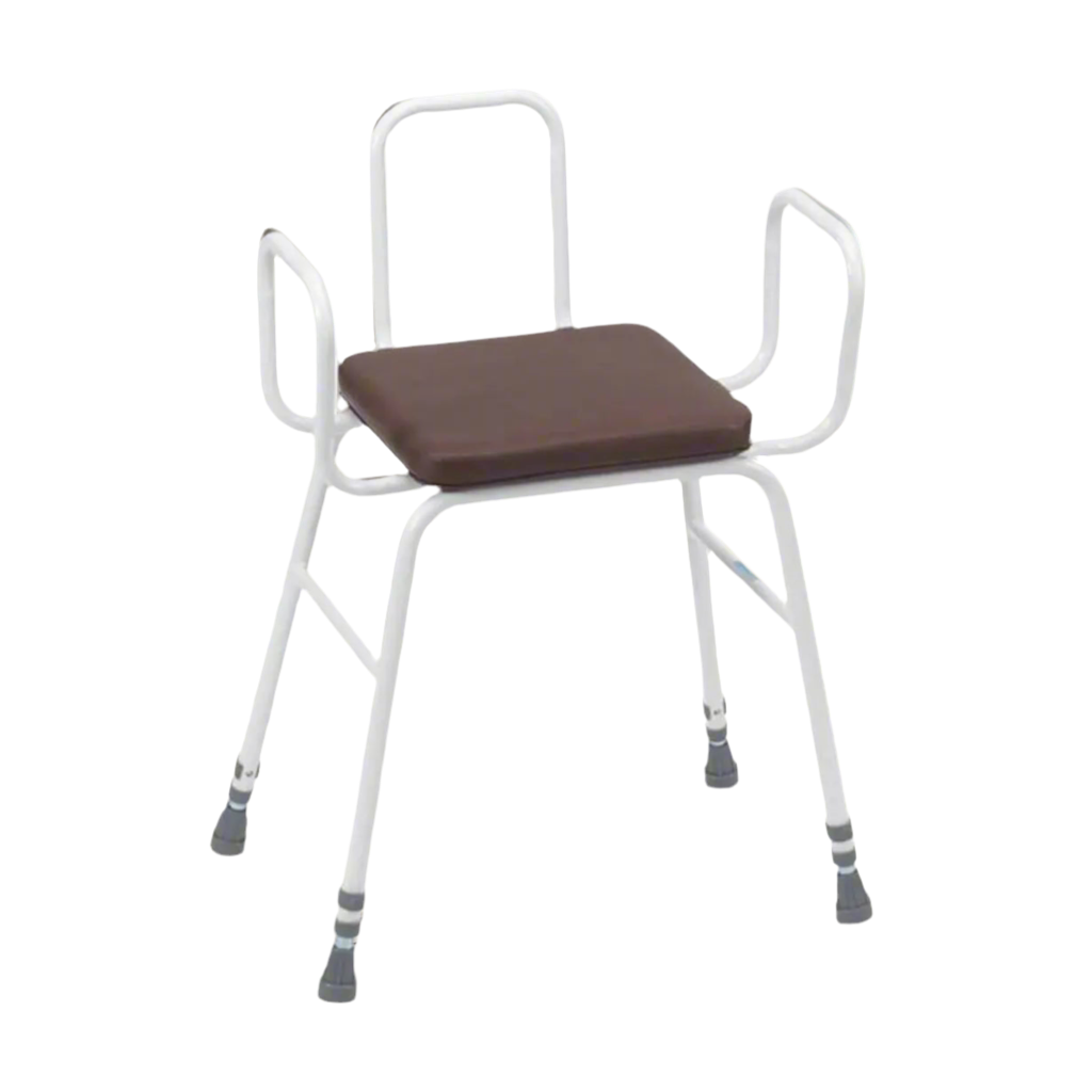 Angled seat design for easy standing from Drive Perching Stool