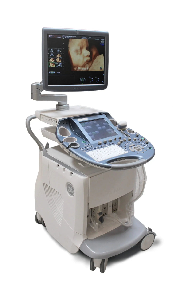 GE Voluson E6 Ultrasound Machine (2011) with Mitsubishi P90 Printer / Sony DVD Recorder DVO - 1000MD
Manufactured: 2011 Serial No: D53667 Software: Voluson E6 B 10.0.2.395 SelfiMed UK