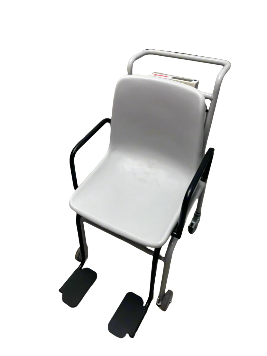 ECA 952 Wheelchair Weighing Scale with fold-up armrests and footrests