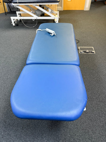 Electric height adjustment feature on Bristol Maid medical couch