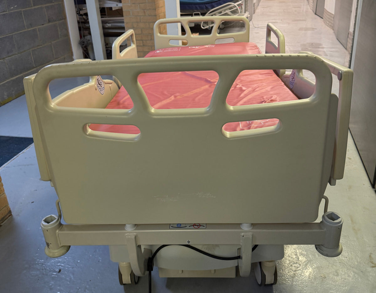 Electric hospital bed 220cm long with nursing box and side rails