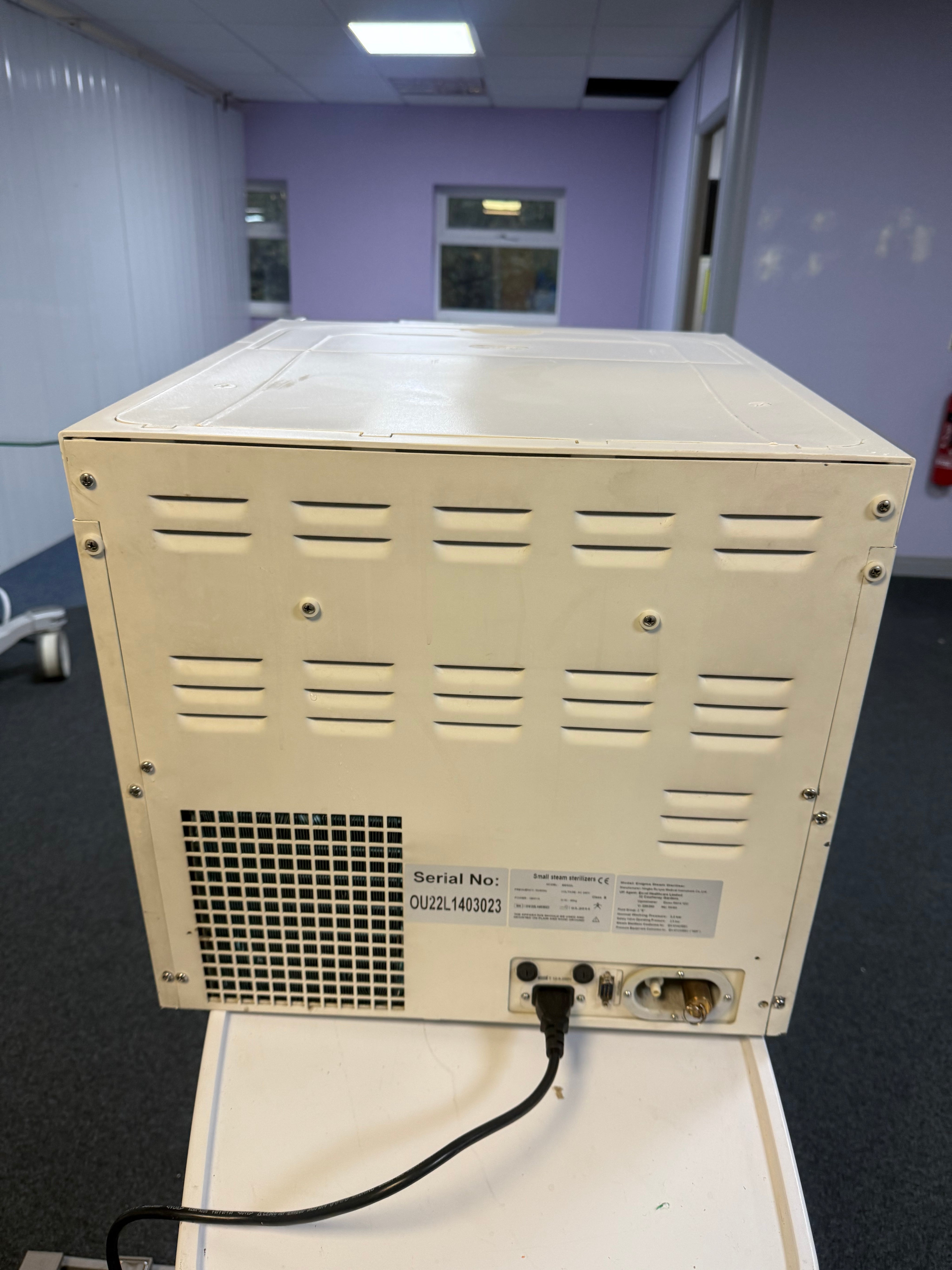 Excel Enigma 22L Autoclave back view