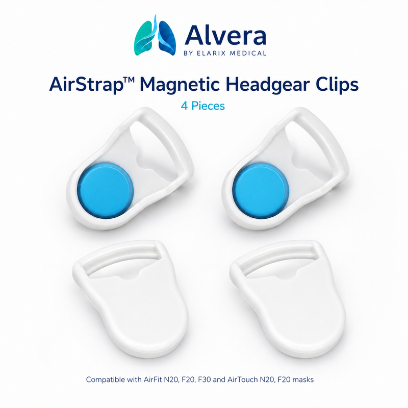 ALVERA AirStrap™ Magnetic Headgear Clips - 4 Pieces - SelfiMed UK