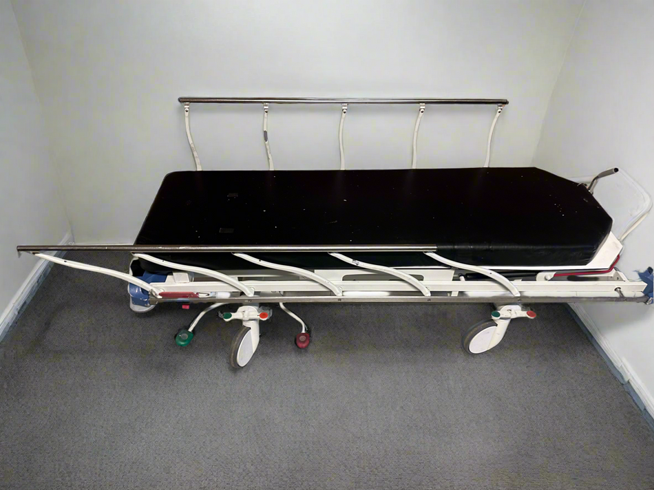 Midmark Promotal Hydraulic Patient Trolley with Mattress with side rail defect