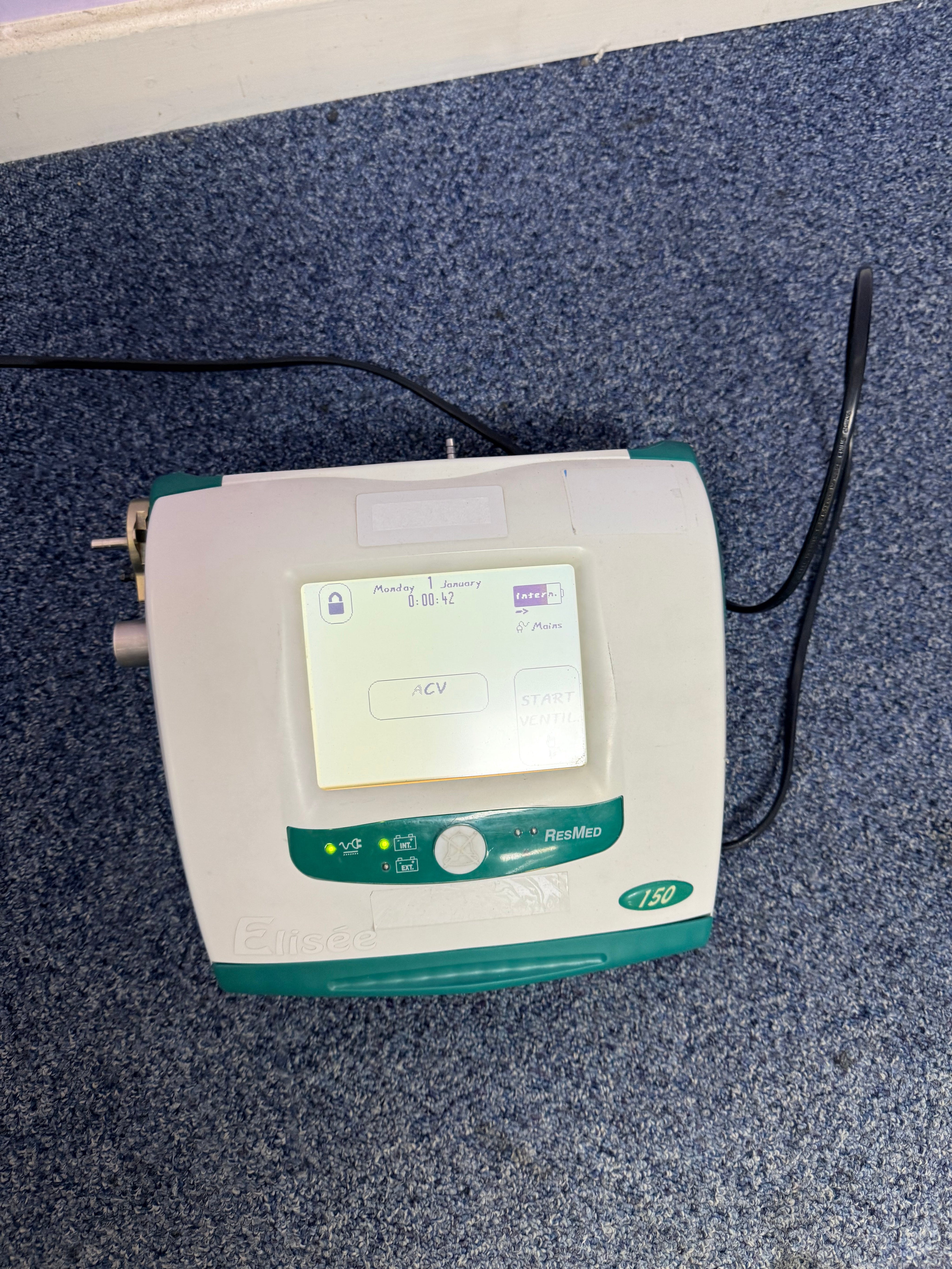 ResMed Elisee 150 Ventilator Software Version 2.61-5 with Battery SelfiMed UK