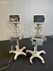 Philips SureSigns VM4 Patient Monitor with ECG, SPO2 & NIBP Cables on Rollstand Philips